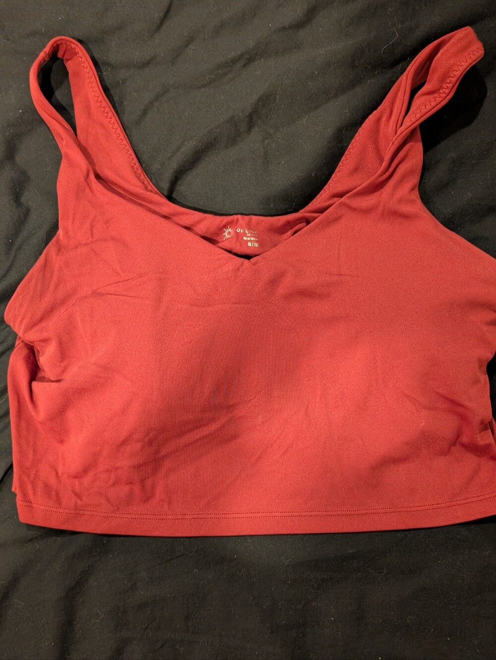 Aerie Sports Bra Maroon